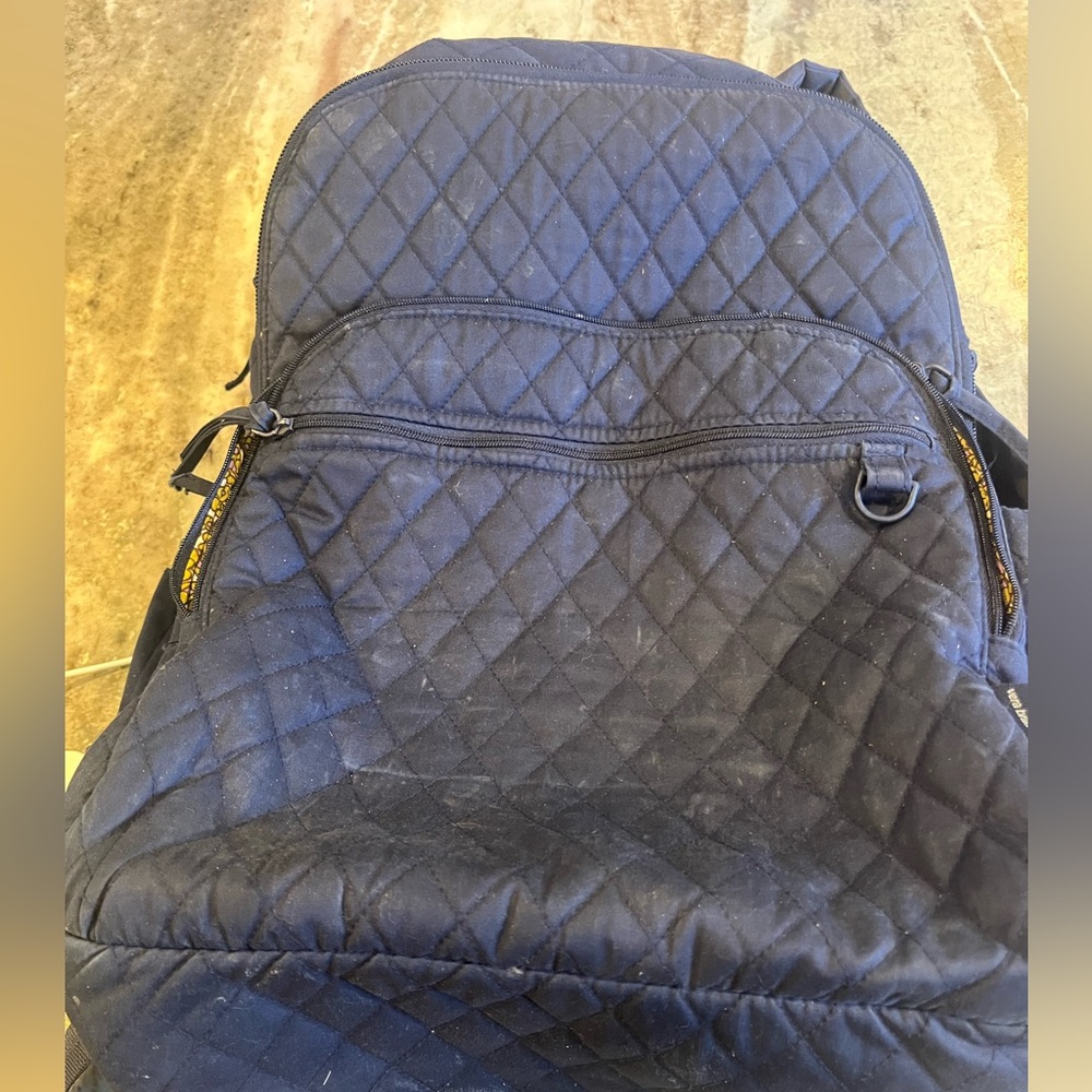 Vera Bradley Large Bancroft Backpack in Peacoat